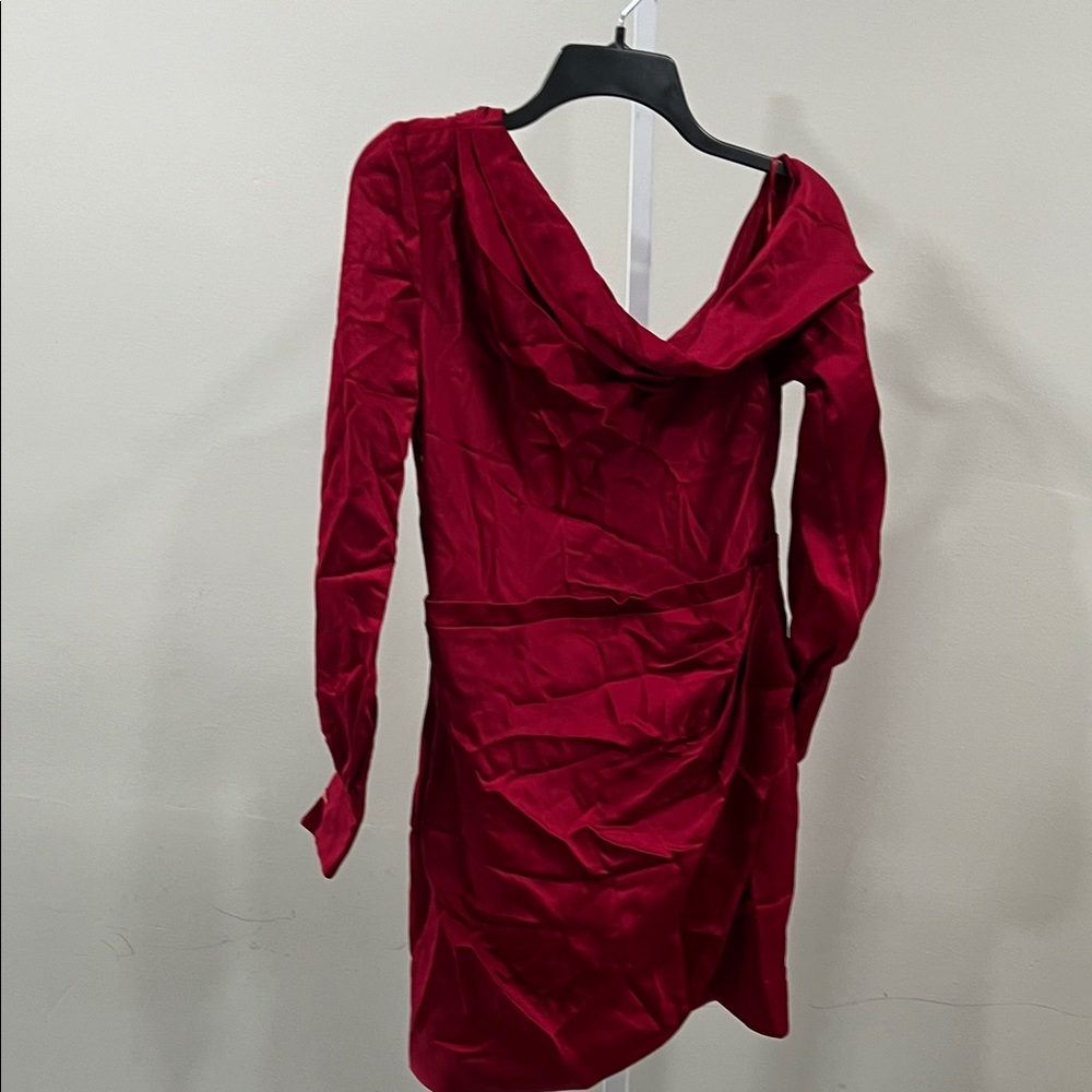 SIMKHAI Cameron Dress in Cherry - Picture 2 of 8